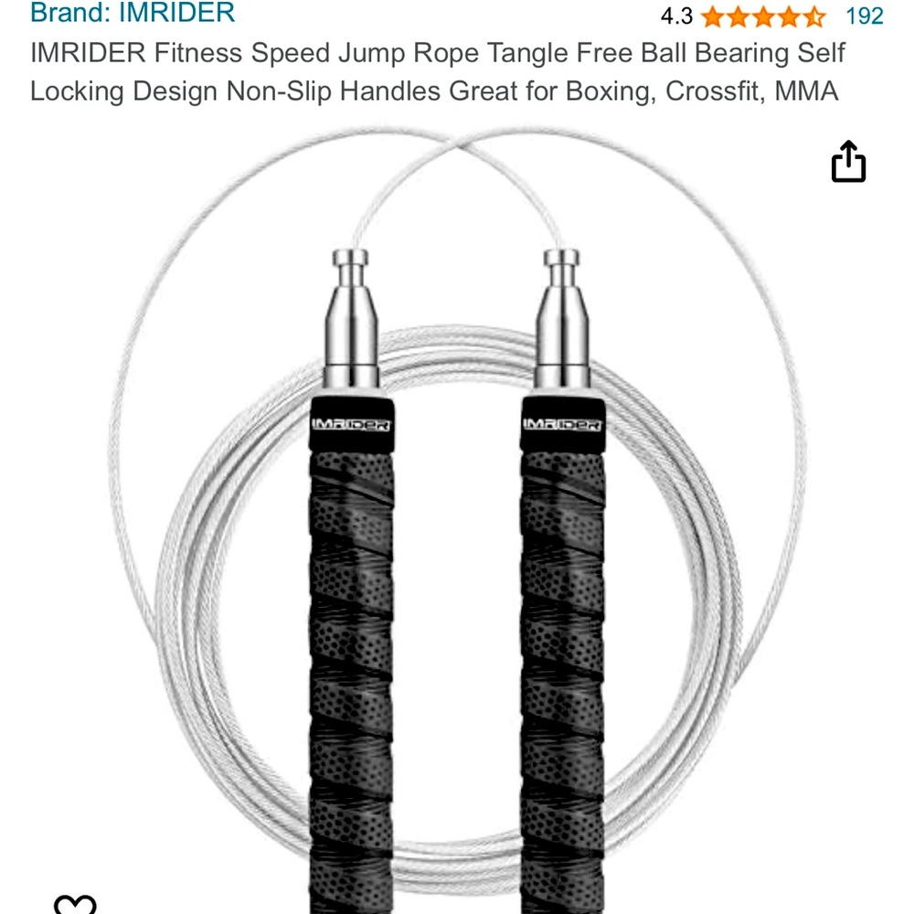 Brand new, never used black speed rope.
